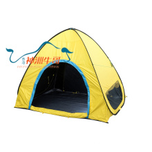 PE Nylon Com Black Coated Família Caminhada Ao ar livre Camping Tent